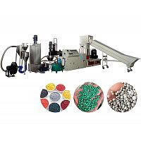 PE/PP單階壓實回收造粒線(水環切粒)